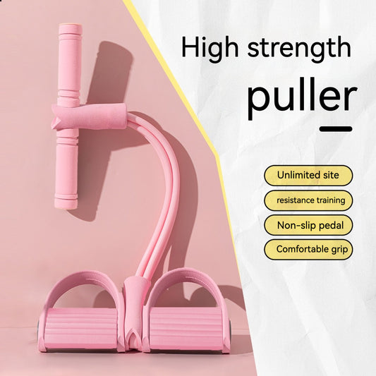 1 Piece Pedal Resistance Band, Yoga Pedal Puller Resistance Band with Handle, Fitness Elastic Band, Tension Rope, Suitable For Abdomen, Waist, Arm, Leg Stretching And Training