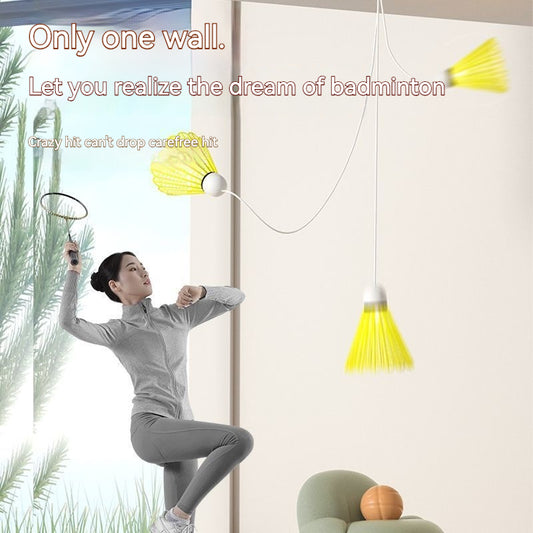 Badminton Training Tool, Badminton Single-Player Rebound Trainer, Stretch Badminton Robot Racket Training Practice Machine Badminton Badminton Trainer Stroking shuttlecock