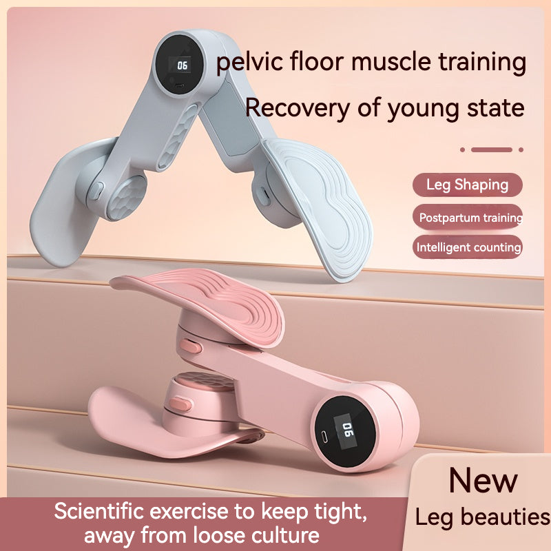 Home Gym,Pelvic Floor Trainer,Thigh Exerciser for Butt/Arm/Leg with Counter&Resistance Adjustmentt,Inner Thigh Exercise Equipment for Women