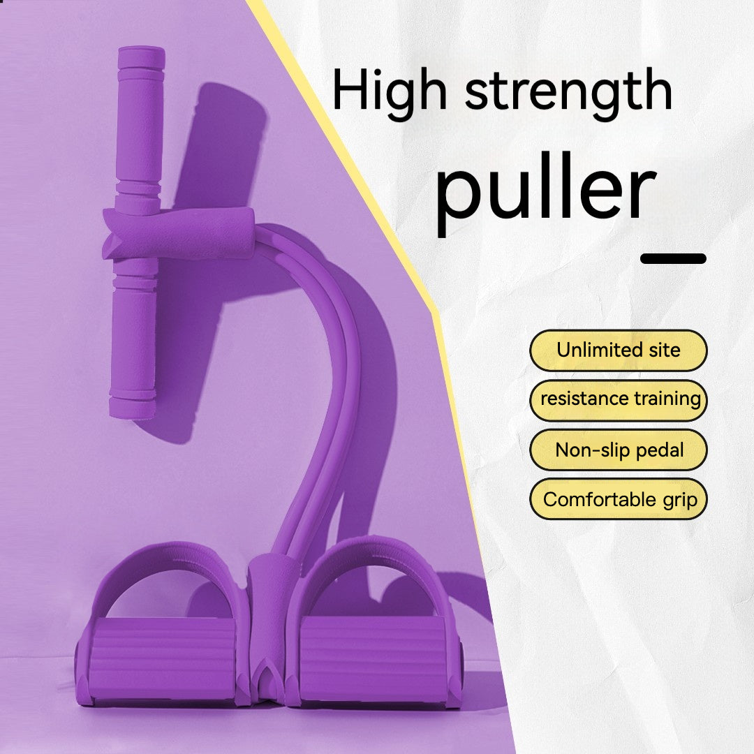 1 Piece Pedal Resistance Band, Yoga Pedal Puller Resistance Band with Handle, Fitness Elastic Band, Tension Rope, Suitable For Abdomen, Waist, Arm, Leg Stretching And Training