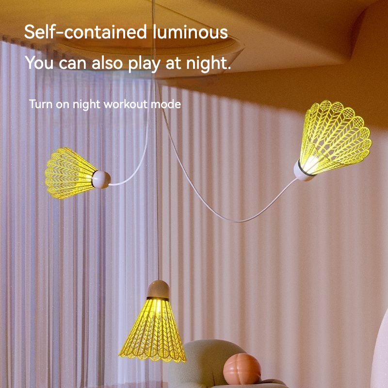 Badminton Training Tool, Badminton Single-Player Rebound Trainer, Stretch Badminton Robot Racket Training Practice Machine Badminton Badminton Trainer Stroking shuttlecock