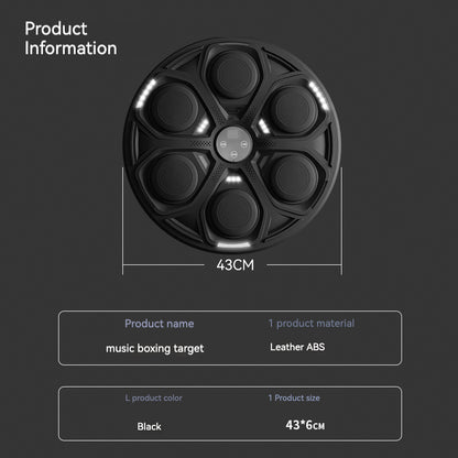 Electronic Music Boxing machine, wall mounted Music boxing board, Rechargeable boxing target boxing pad with Bluetooth speaker, Fitness equipment for gym, home boxing, Boxing accessories equipment, Outdoor recreation equipment Boxing